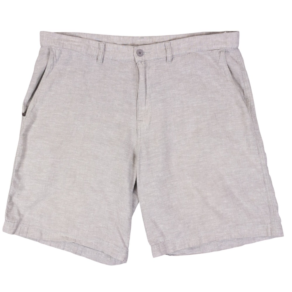 Patagonia Back Step Shorts Mens 38 Grey Hemp Cotton Breathable Flat Front 10" - Picture 1 of 12